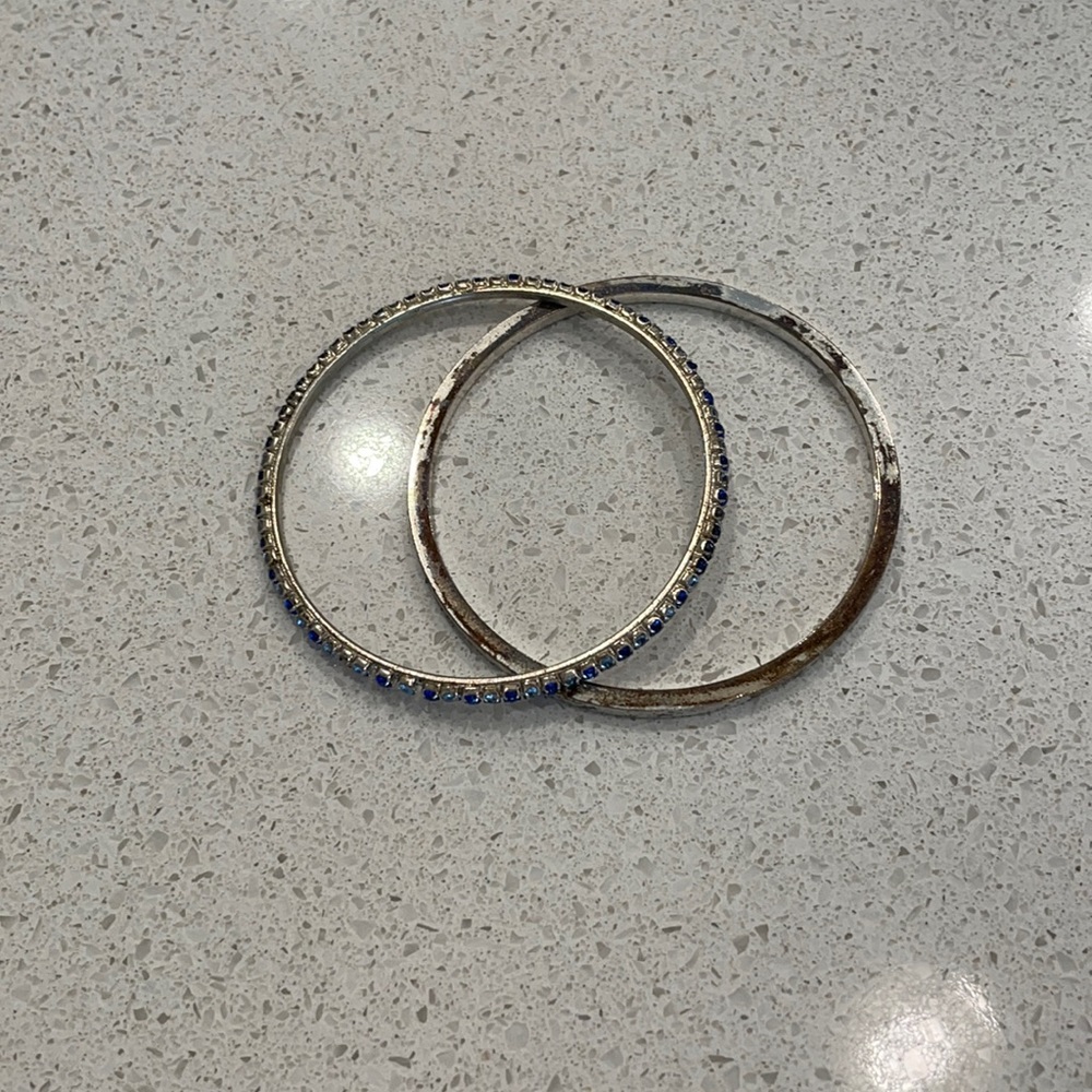 2 rustic style bangles